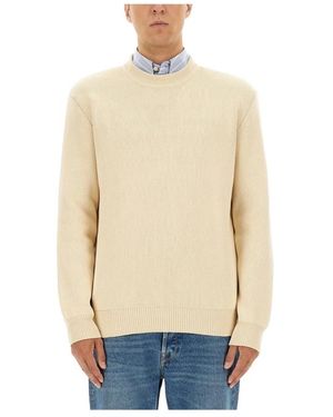 Golden Goose Round-Neck Knitwear - Natural