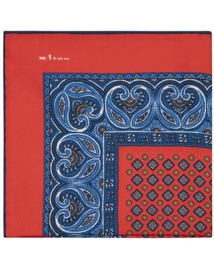 Kiton Silky Scarves - Red