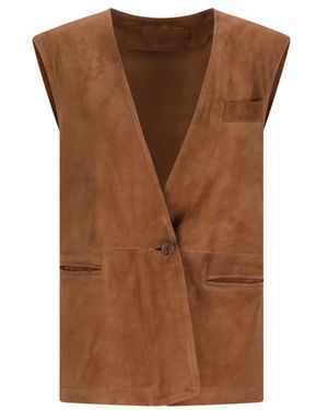 Salvatore Santoro Vests - Brown