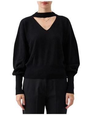 FEDERICA TOSI V-Neck Knitwear - Black