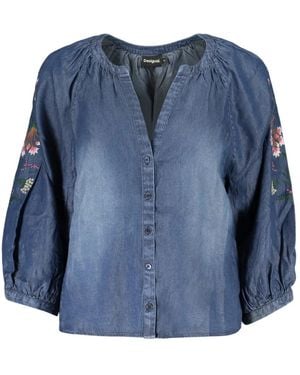 Desigual Denim Shirts - Blue