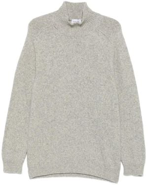 Scaglione Pullover Mit Hohem Kragen Und Raglanärmeln - Grau