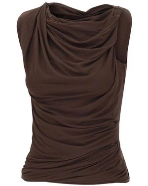 Entire studios Sleeveless Tops - Brown