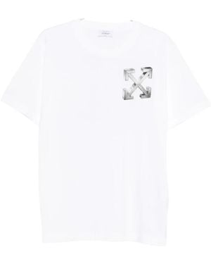 Off-White c/o Virgil Abloh Witte T-Shirt Omaa027F25Je R00A