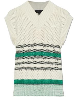Lacoste V-Neck Knitwear - Blanco