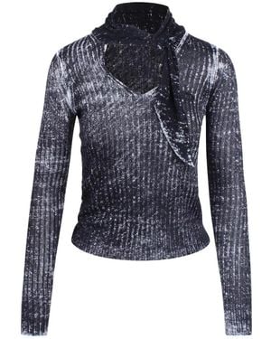 DIESEL Long Sleeve Tops - Blue