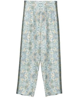 Etro Wide Trousers - Bleu