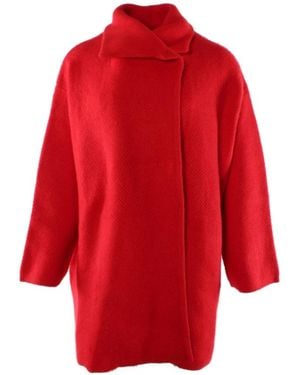Diane von Furstenberg Single-Breasted Coats - Red