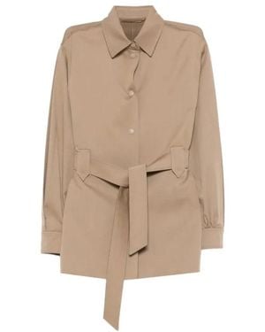 Max Mara Jassen ,Wol Mxmagenzia Jas - Naturel
