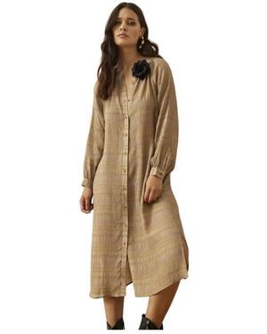iN FRONT Midi Dresses - Natural