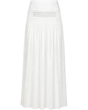 Isabel Marant Pylka Maxi Rok - Wit