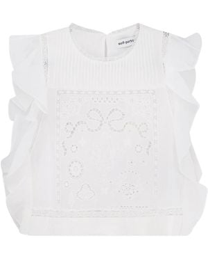 Self-Portrait Blouses - White