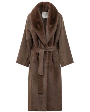 VALENTINI 1972 Belted Coats - Marrón