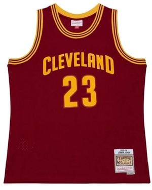Mitchell & Ness Fitness ,Rood ,Le Bron James Cleveland Cavaliers 2015 Jersey