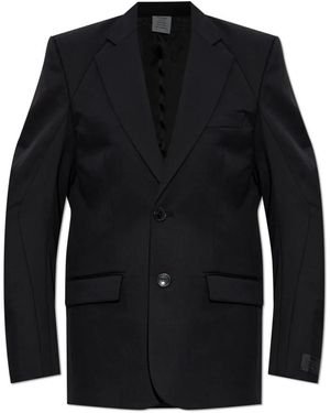 Vetements Wollen Blazer - Zwart