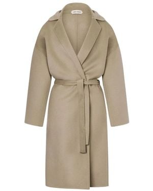 Alberta Ferretti Belted Coats - Neutro