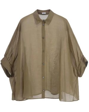 Roberto Collina Overhemden ,Groen ,Blouses & Shirts
