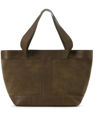 Iceberg Grote Suede Shopper - Groen