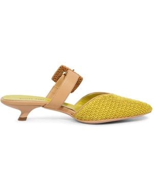 POESIE VENEZIANE Handgemachter Sandale Aus Natur-Midollino - Gelb