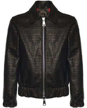 Giuliano Galiano Leather Jackets - Black