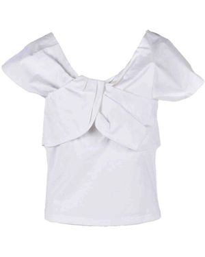 WEILI ZHENG Baumwoll T-Shirt - Blau