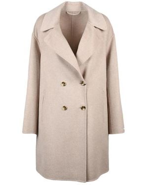 Marella Double-Breasted Coats - Neutre