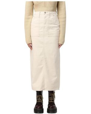 Calvin Klein Denim Skirts - Natural