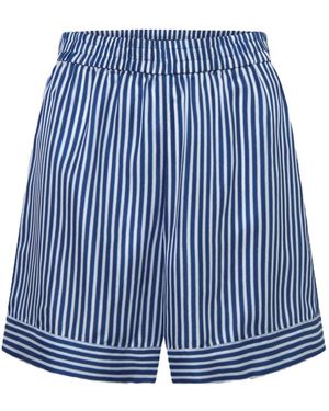 Windsor. Seiden-Shorts - Blau