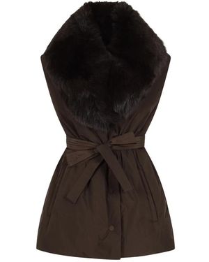 Yves Salomon Vests - Negro