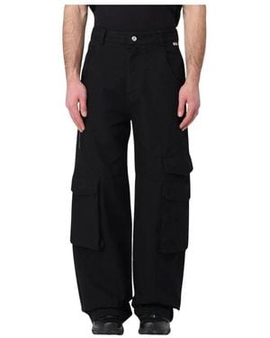Gcds Schwarze Multipocket Cargo Hose Lockerer Schnitt