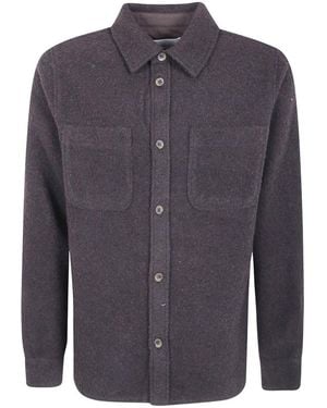 Les Deux Bouclé Overshirt - Blau