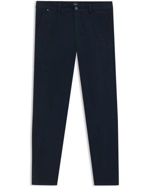 BOSS Casual Twill Hose Mit Gebürstetem Finish - Blau
