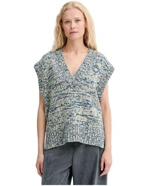 Munthe Arazza V-Neck Vest - Grijs