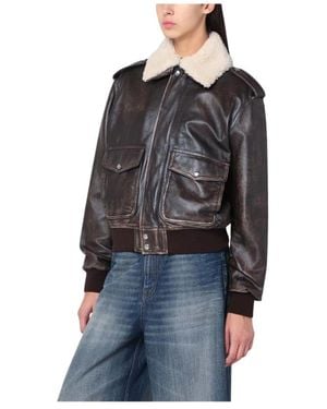 Halfboy Leather Jackets - Black