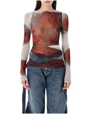 Jean Paul Gaultier Long Sleeve Tops - Blue