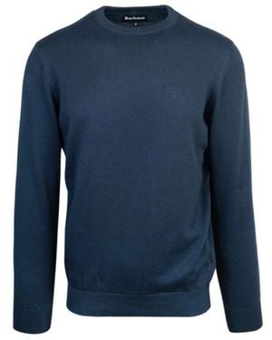 Barbour Round-Neck Knitwear - Blue