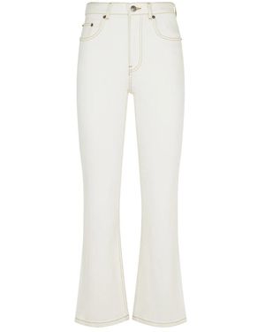 Tory Burch Boot-Cut Jeans - Blanco