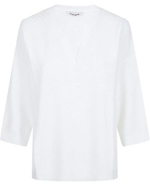 Kangra V-Neck Knitwear - Blanco