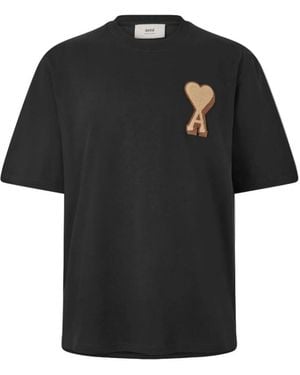 Ami Paris T-Shirts - Black
