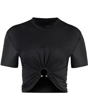 Rabanne Tops ,Zwart ,Katoen T-Shirts