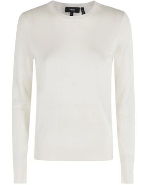 Theory Round-Neck Knitwear - Blanc