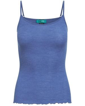 Tooche Schwarzes Spaghetti-Trägertop Für Damen - Blau