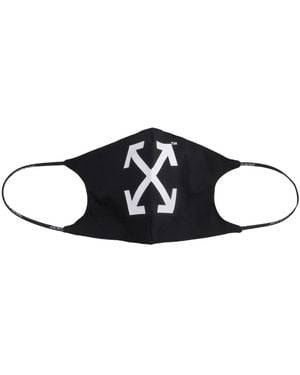 Off-White c/o Virgil Abloh Accessoires ,Zwart ,Katoen Logo Katoenen Masker
