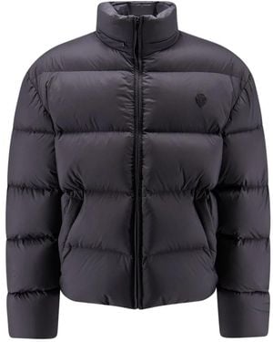 Gucci Leichte Gesteppte Polyester-Jacke Mit Reißverschluss - Grau