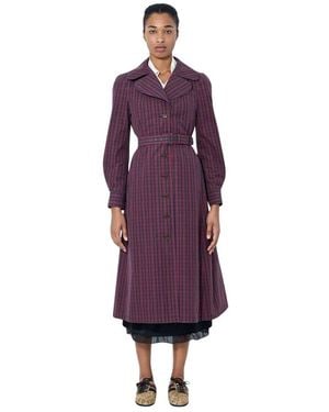 Vivienne Westwood Belted Coats - Purple