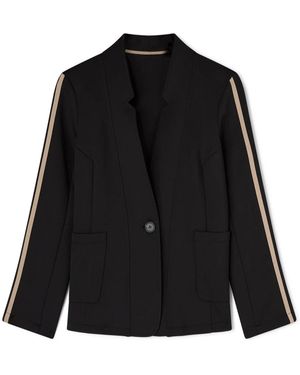 mötivi Scuba Blazer Met Contrasterende Band - Zwart