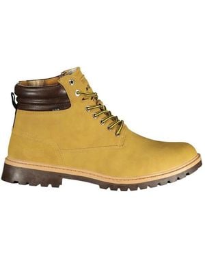 Gas Lace-Up Boots - Yellow