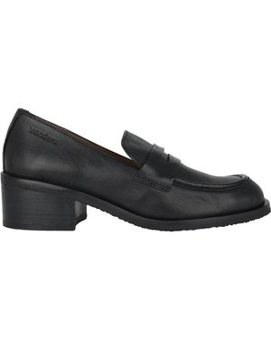 Wonders Schoenen ,Zwart ,Leer Crep 1 Moccasin