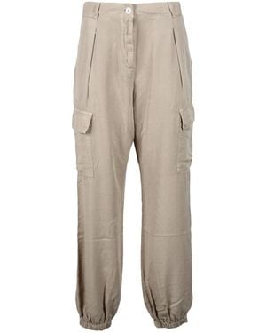 Replay Straight Trousers - Natural