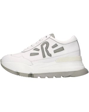 Rucoline Schoenen ,Wit ,Leer Aki 300 Puffy Embossed